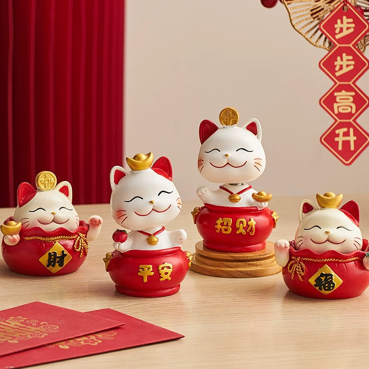 Mini Chinese Cat Ornament