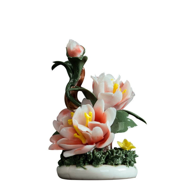 Chinese Home Creative Plum Blossom Peony Tabletop Decoration