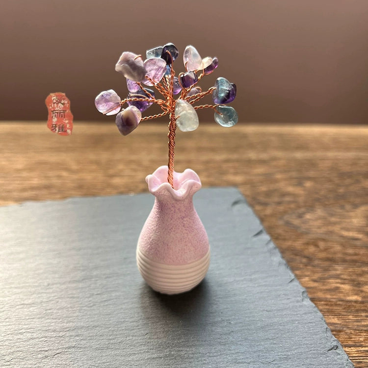 Mini Natural Amethyst Tree Wealth Tree Decoration