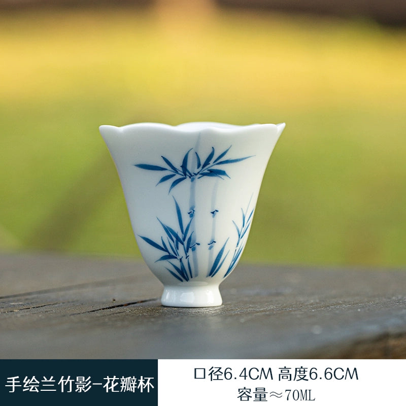 Hand-Painted Floral Teacup
