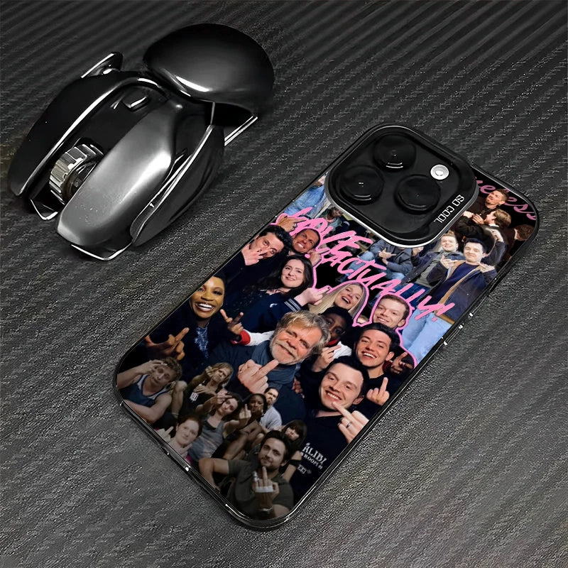 Shameless, unscrupulous Carl, with a high-end phone case.