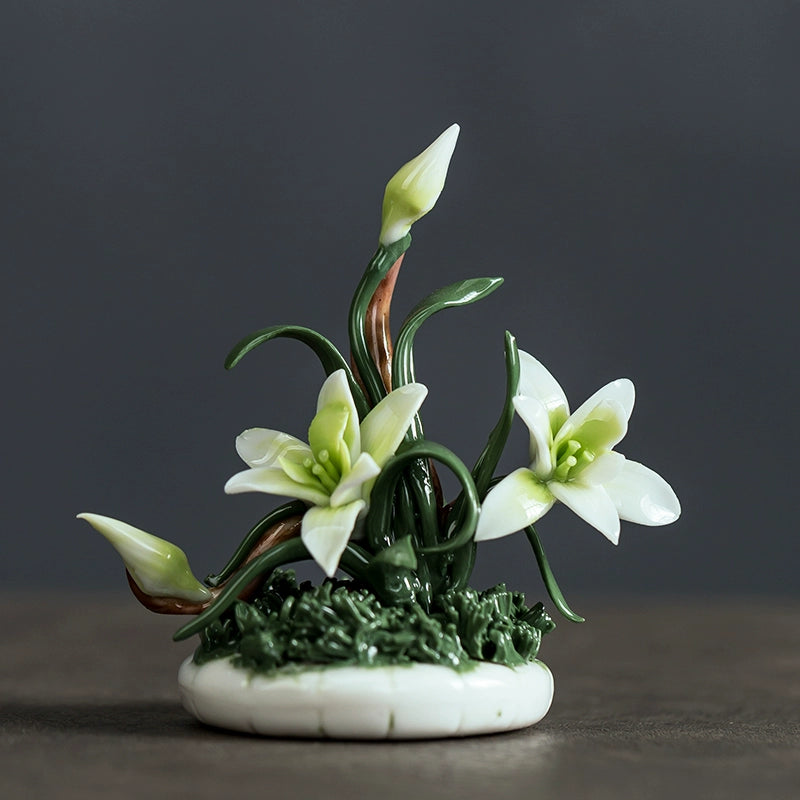 Chinese Home Creative Plum Blossom Peony Tabletop Decoration