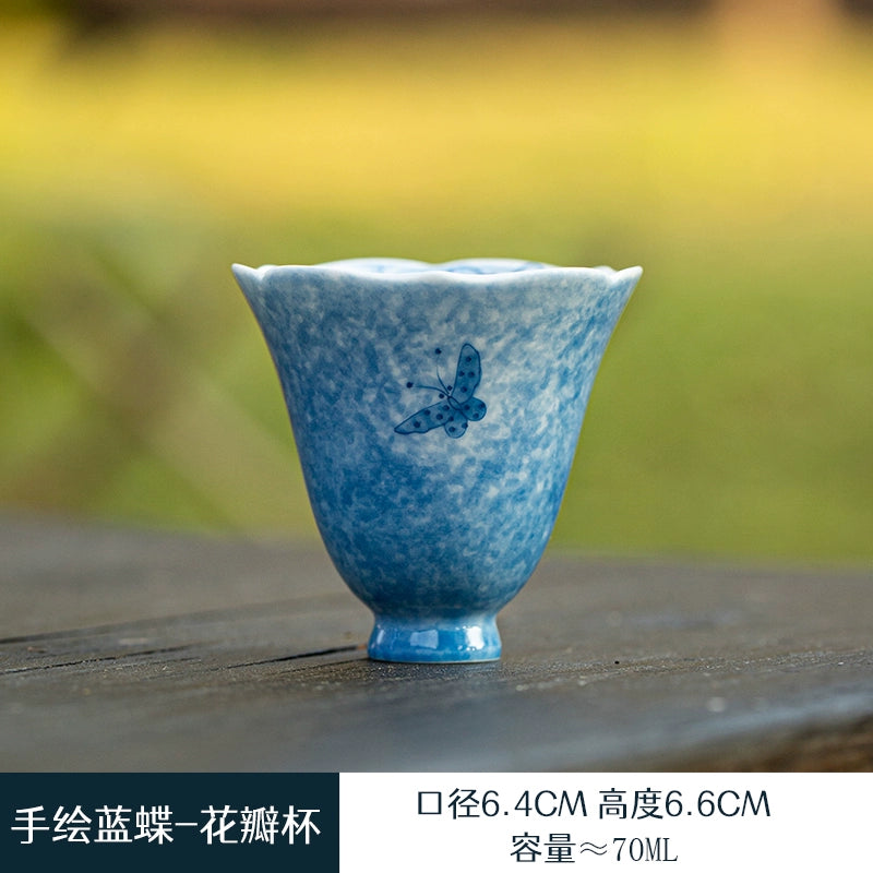 Hand-Painted Floral Teacup
