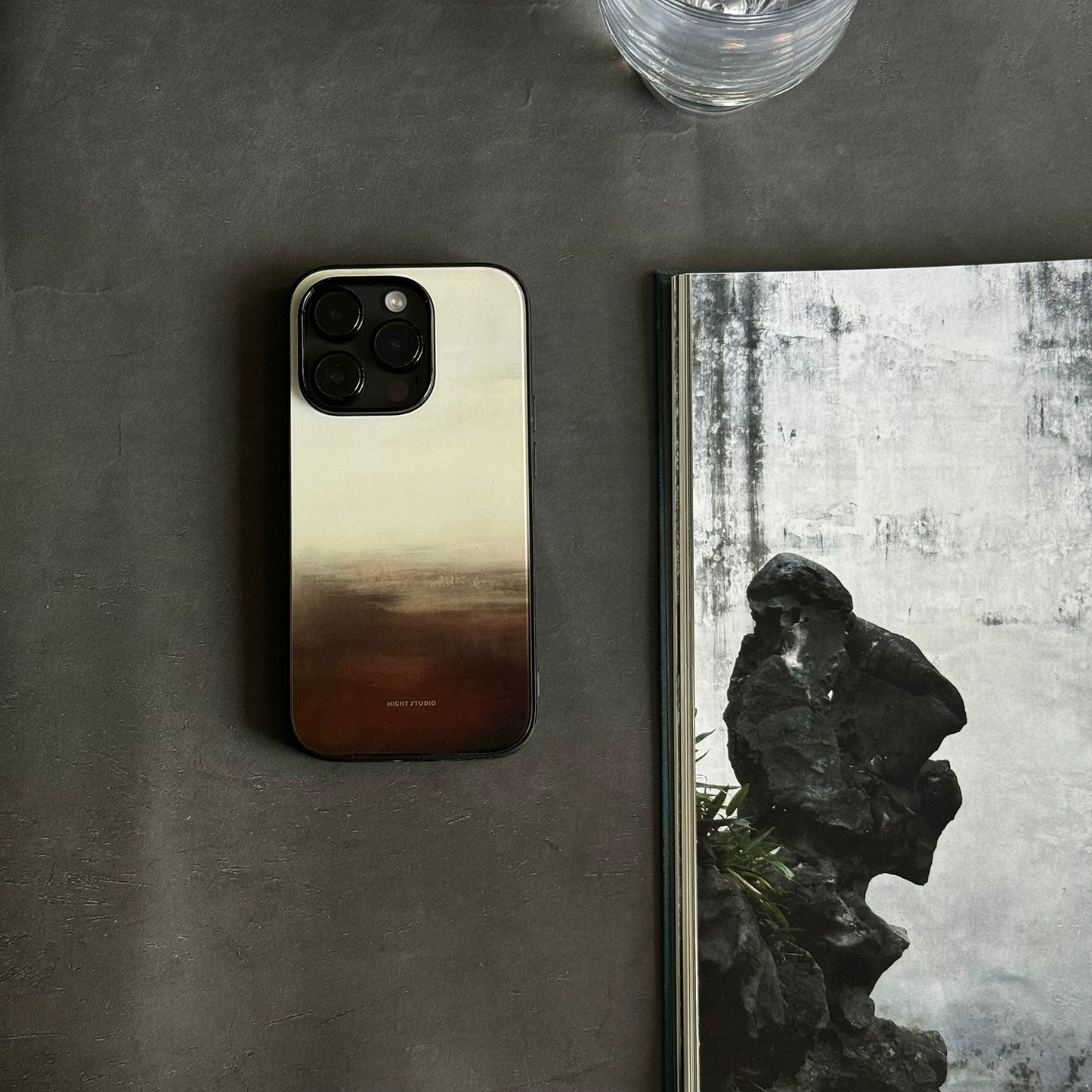 Night Studio Twilight  Rain Yellow Phone Case