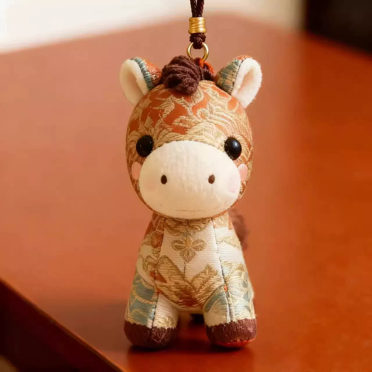 Horse pendant, Year of the Horse mascot, "Success Upon Arrival" doll backpack charm.
