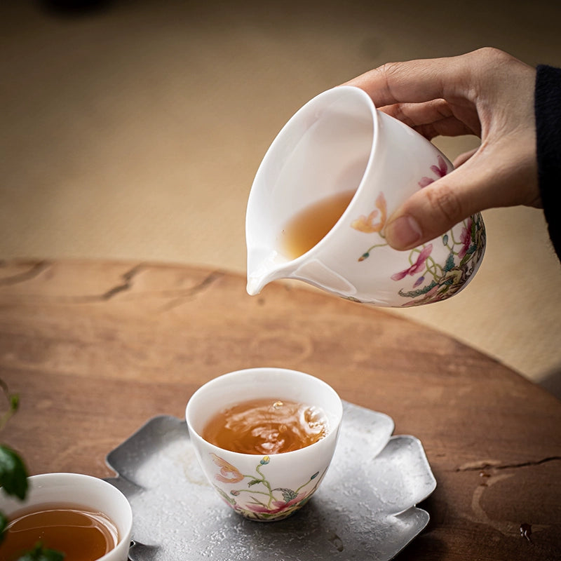 Hand-Painted-Poppy Ceramic Fairness Cup