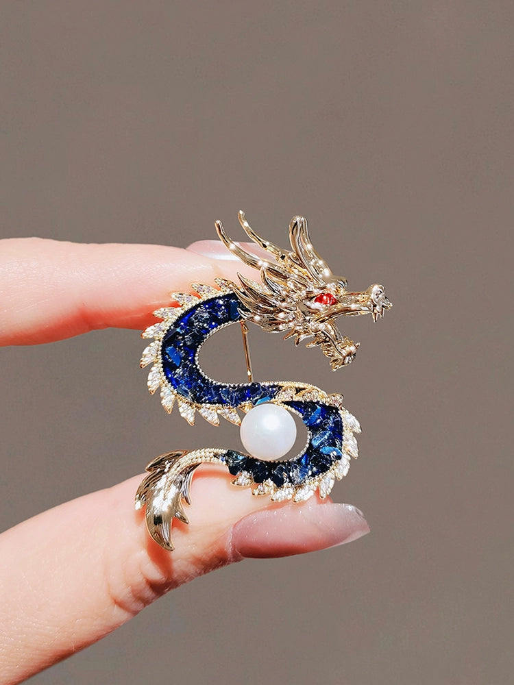 Chinese dragon brooch