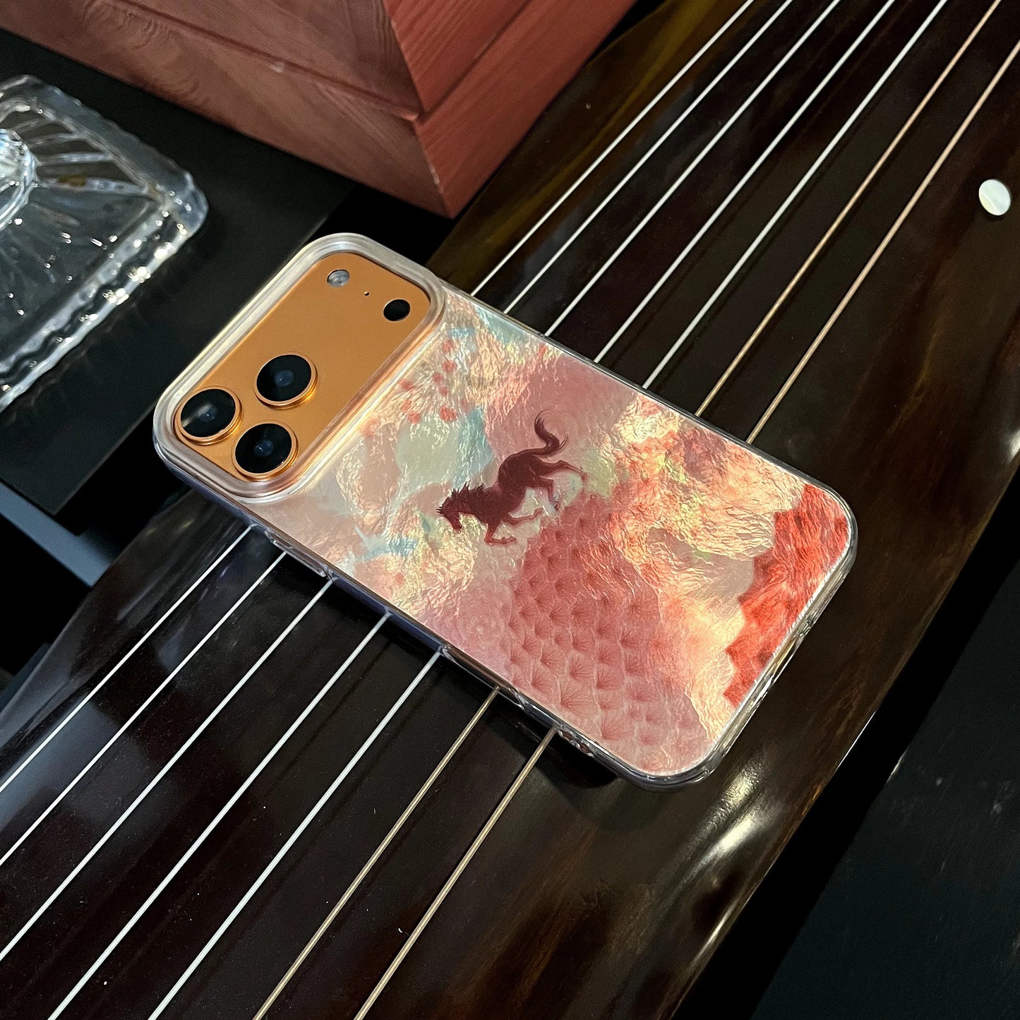 May everything go smoothly for you! Year of the Horse Laser Anti-drop Phone Case