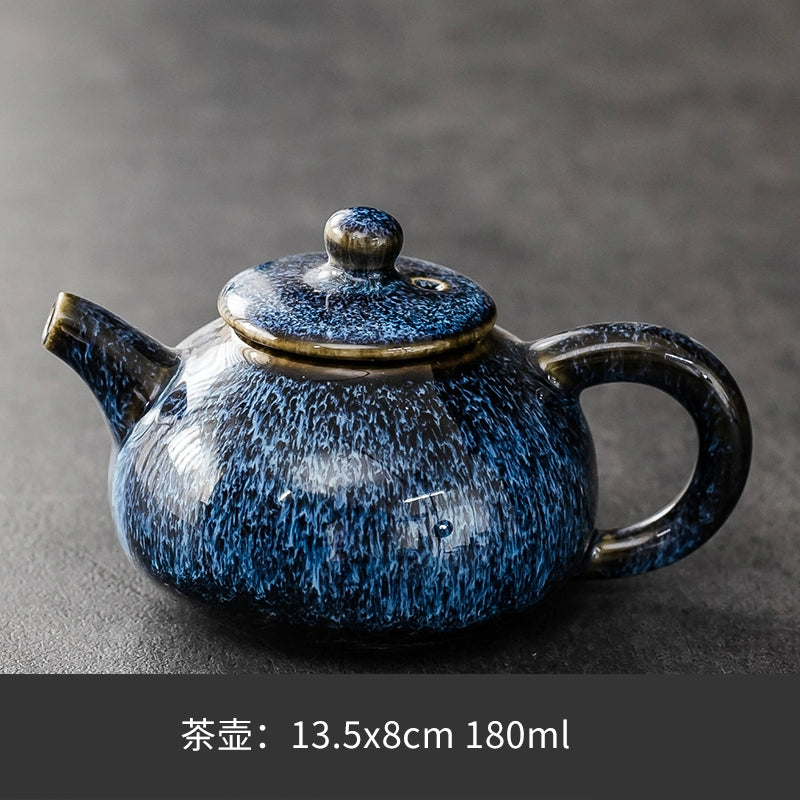 Ru Kiln Teapot Home Retro Ceramic Teapot
