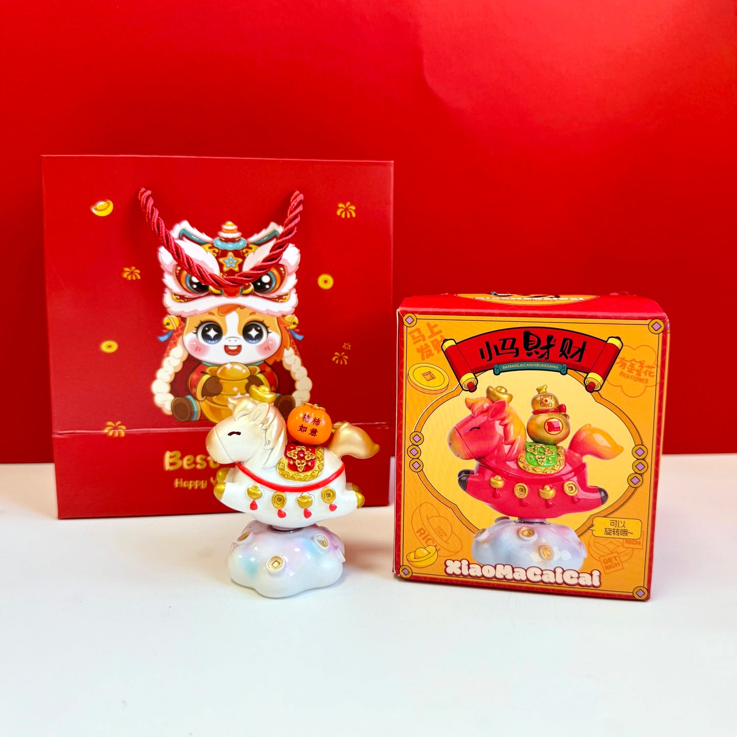 2026 Year of the Horse Decorative Lucky Pony Figurine – New Year Gift