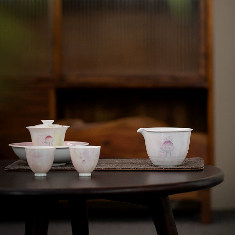 Hand-Painted-Peach Ceramic Fairness Cup