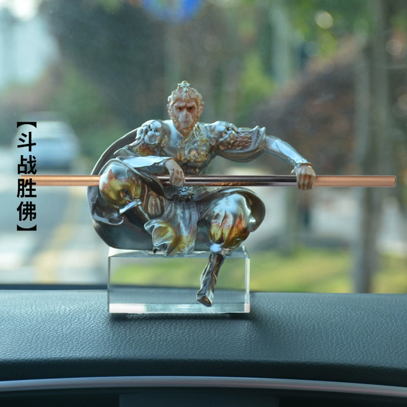 3D Embossed Sun Wukong Dashboard Figurine