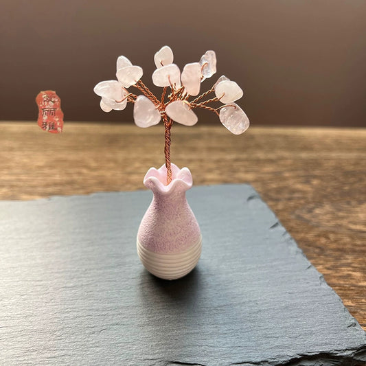 Mini Natural Amethyst Tree Wealth Tree Decoration