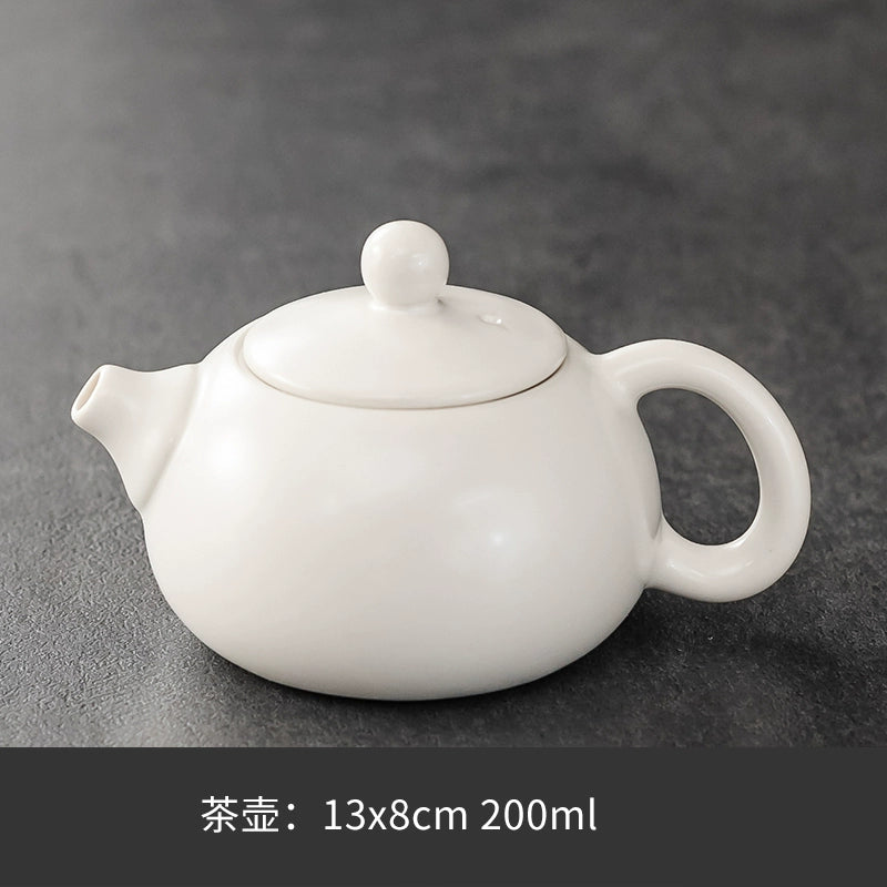 Ru Kiln Teapot Home Retro Ceramic Teapot