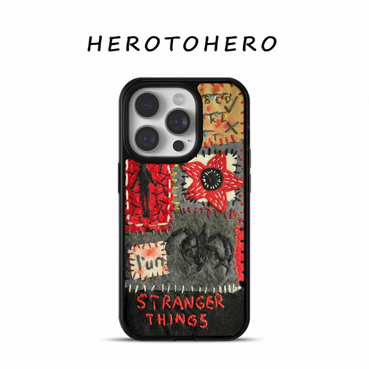 Graffiti strange things american acrylic black edge drop-proof phone case