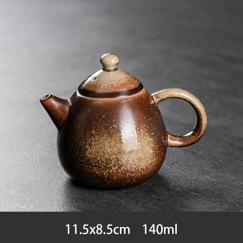 Ru Kiln Teapot Home Retro Ceramic Teapot