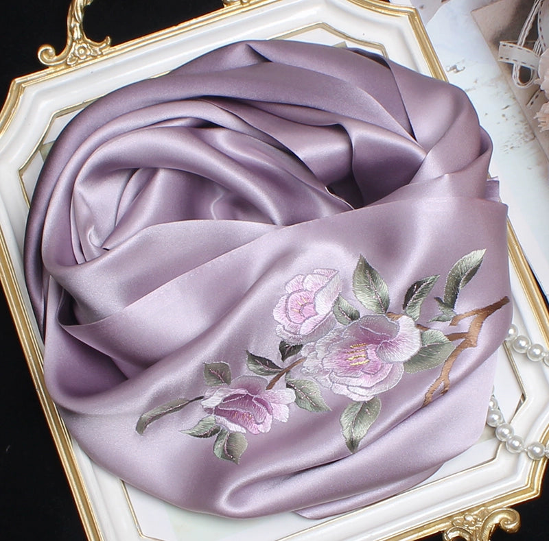 Suzhou embroidery hand-embroidered silk scarf