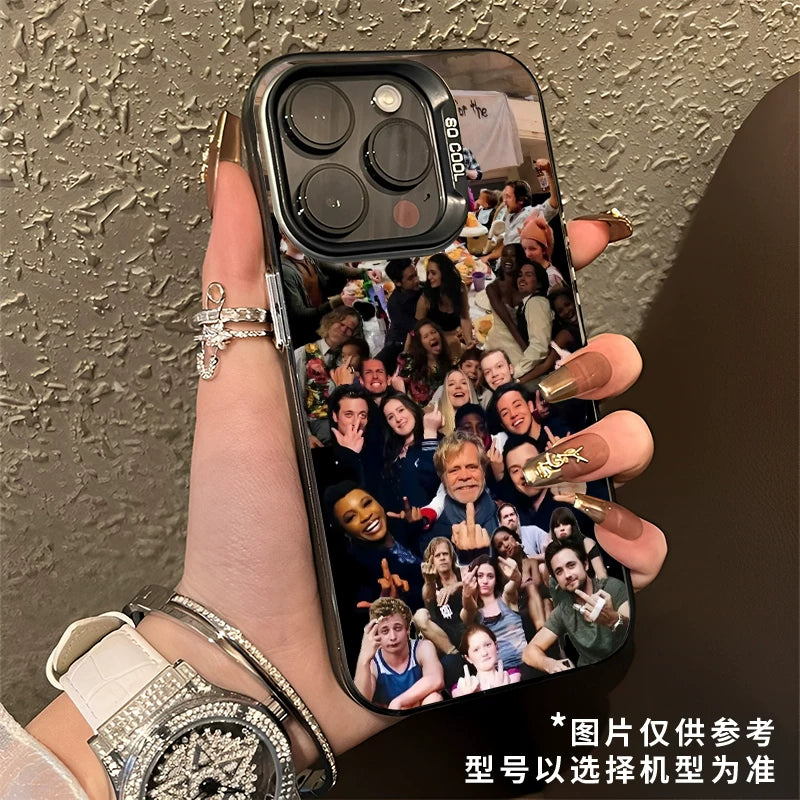 Shameless, unscrupulous Carl, with a high-end phone case.