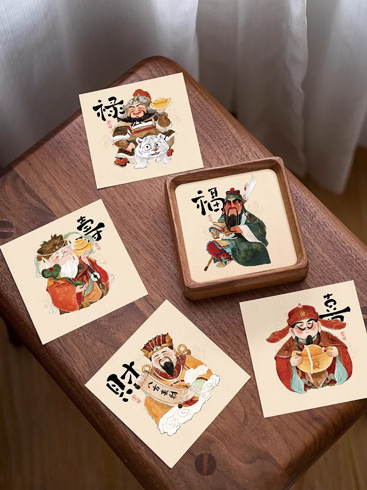 Chinese God of Wealth Photo Frame Decoration
