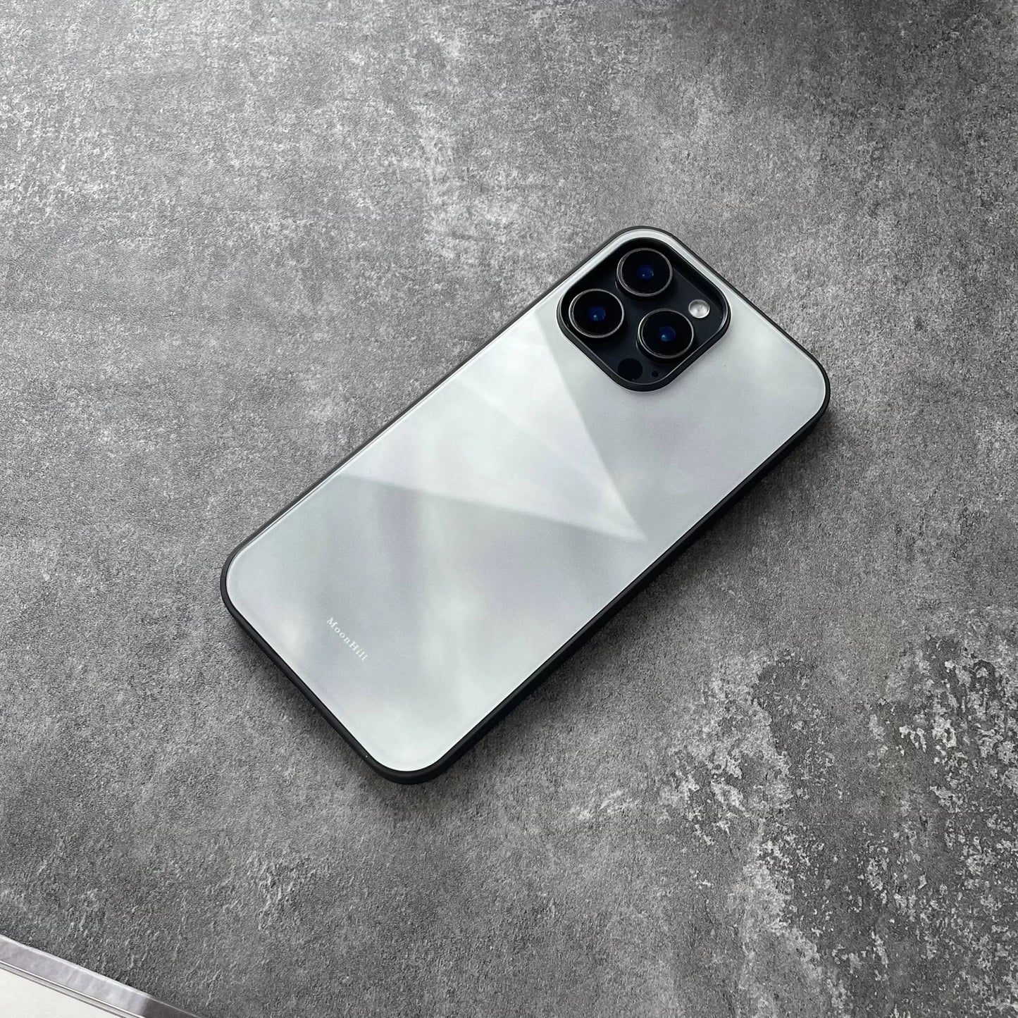 Floating White Clouds Art Design Anti-slip Full Coverage Glass Premium Phone Case