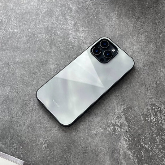 Floating White Clouds Art Design Anti-slip Full Coverage Glass Premium Phone Case