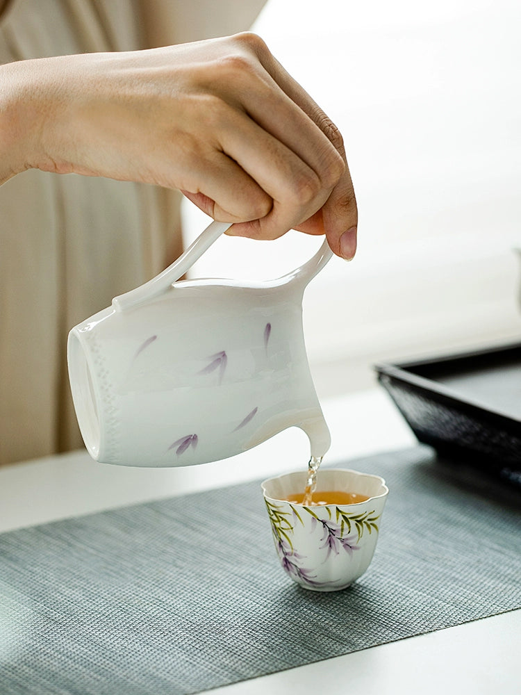 Hand-Painted-Wisteria Ceramic Fairness Cup