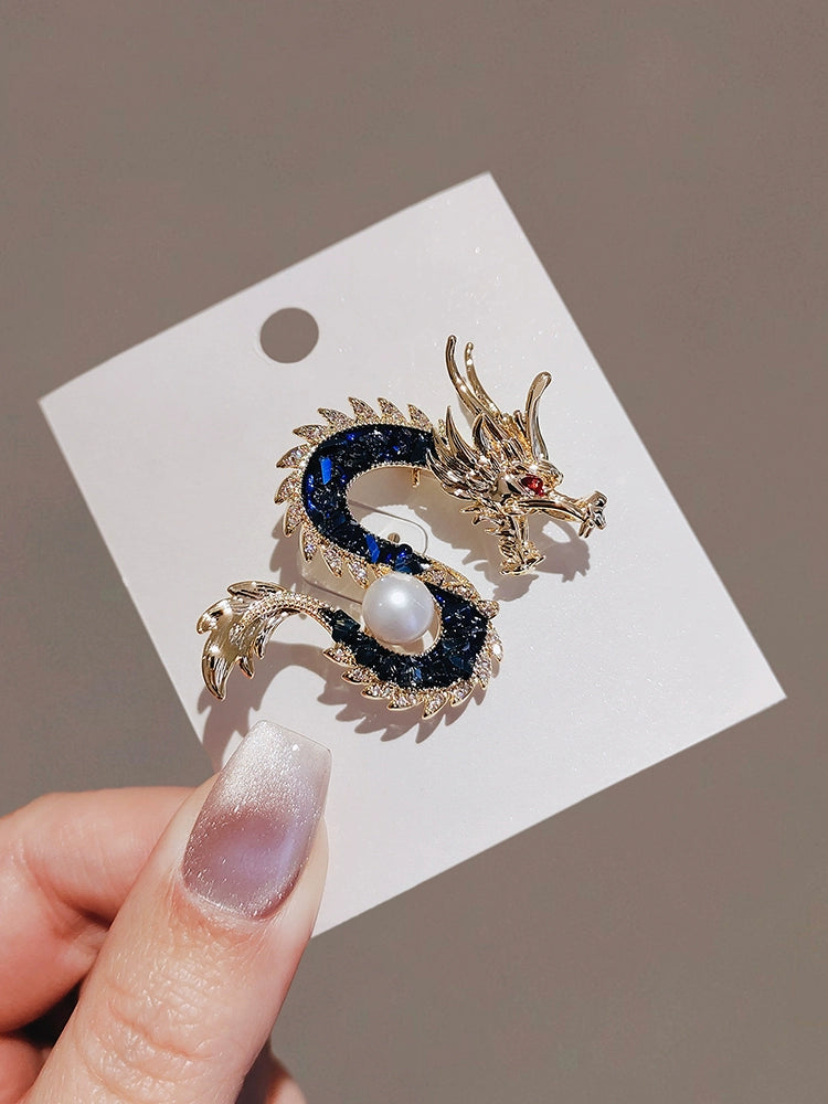 Chinese dragon brooch