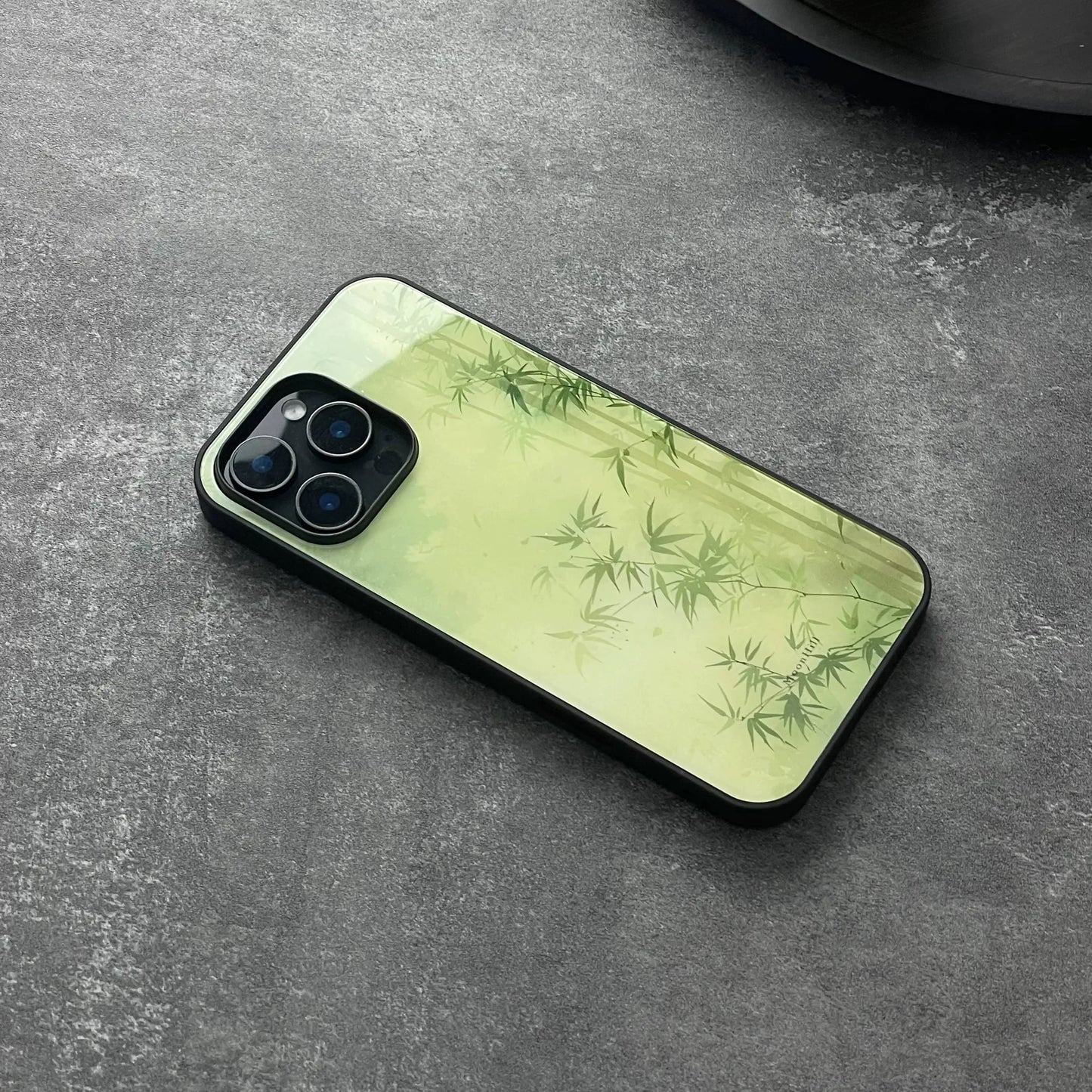 Bamboo non-slip full-coverage glass original design premium phone case