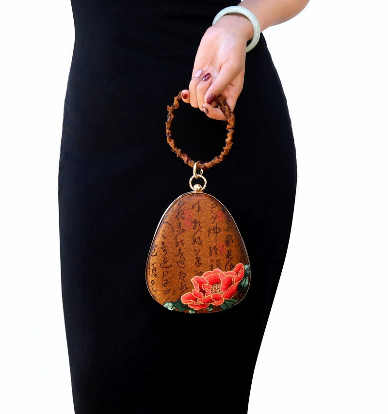 Chinese original antique mini water drop mouth gold bag