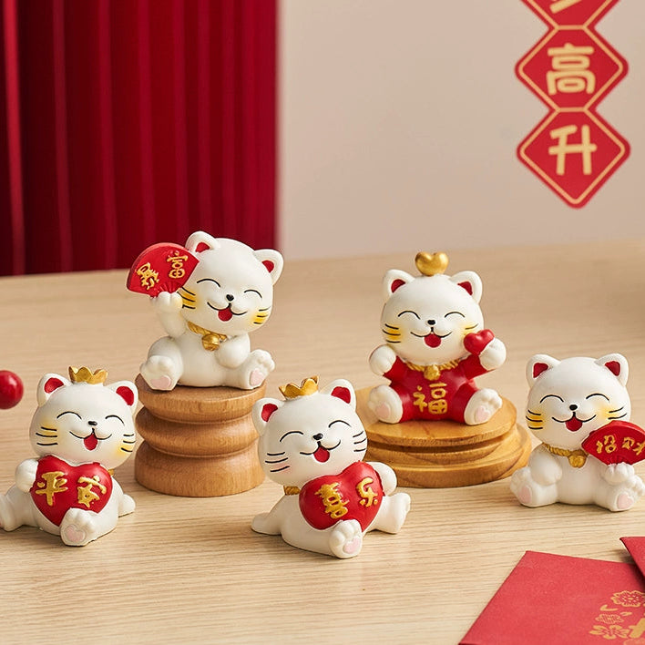 Mini Chinese Cat Ornament