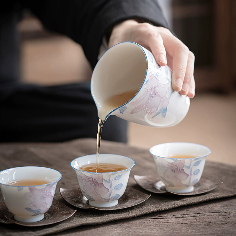 Hand-Painted-Lily Ceramic Fairness Cup