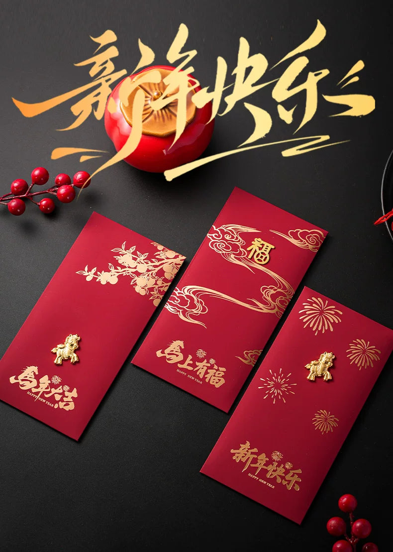 Creative Red Envelopes for Children during the 2026 Year of the Horse Chinese New Year