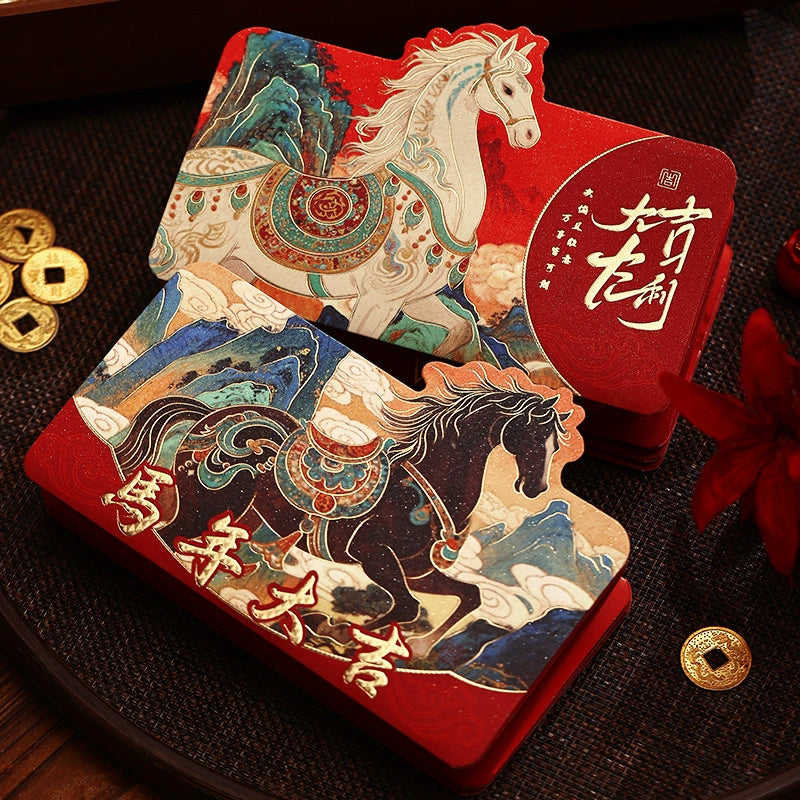 2026 Year of the Horse New Year Foldable Red Envelope