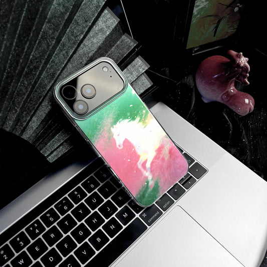 Dreamy White Horse Art Painting Laser Drop-Proof 15pm Premium Phone Case