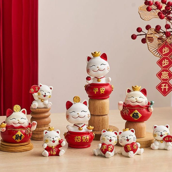 Mini Chinese Cat Ornament