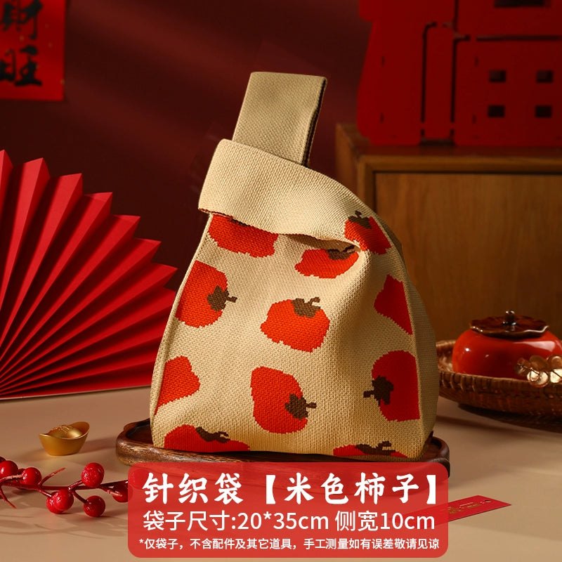 2026 New Year’s Day & Spring Festival Year of the Horse Knitted Tote Bag