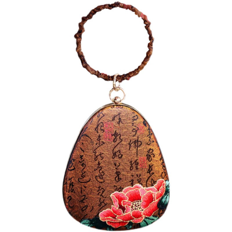 Chinese original antique mini water drop mouth gold bag