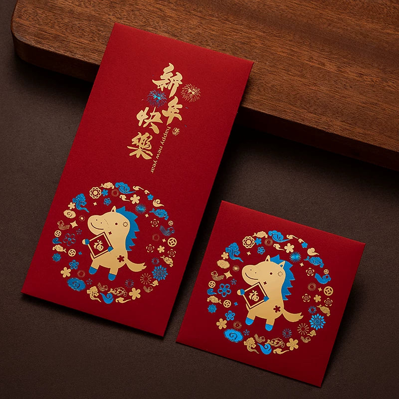 2026 New Year Horse Year Red Envelope - Universal Hot Stamping Creative Lucky Money Envelope