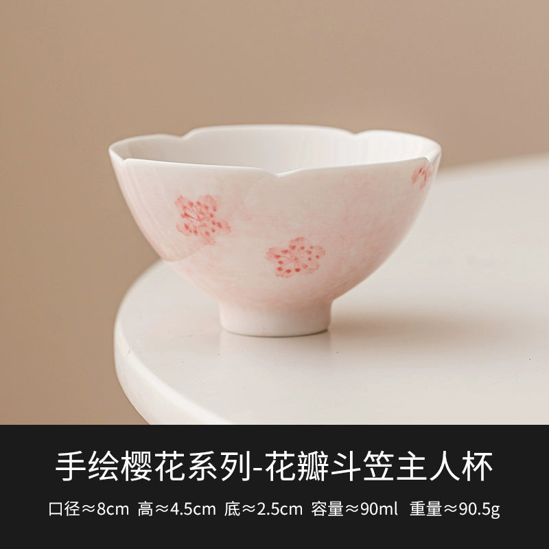 Hand-Painted-Cherry-Blossom Teacup