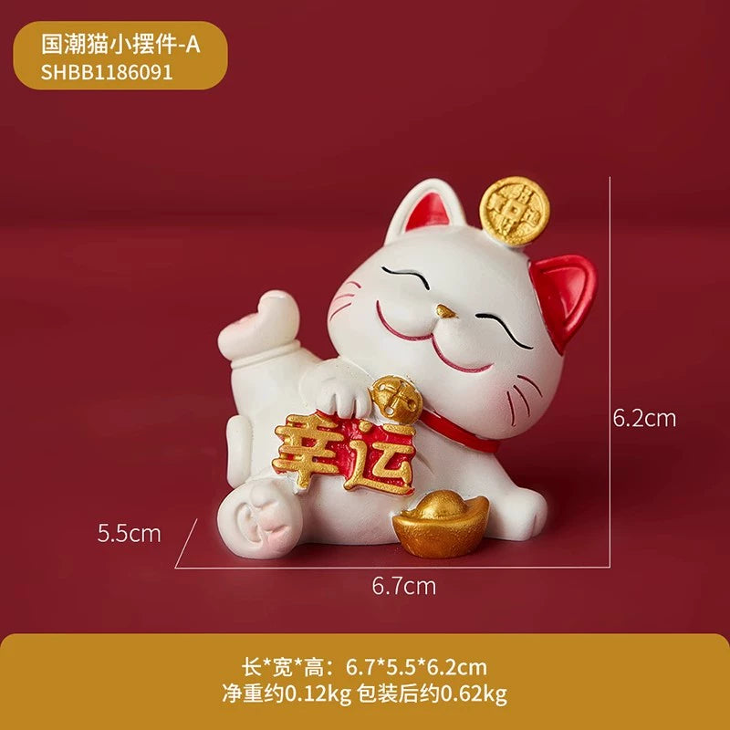 Mini Chinese Cat Ornament