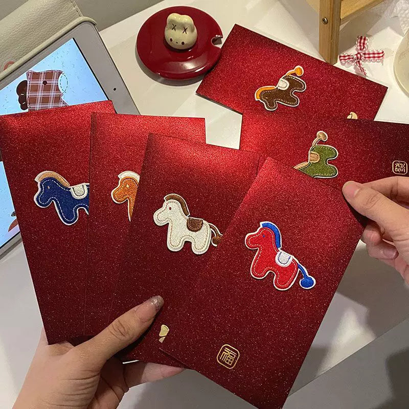 Cute and creative lucky money red envelopes for the 2026 Year of the Horse Chinese New Year