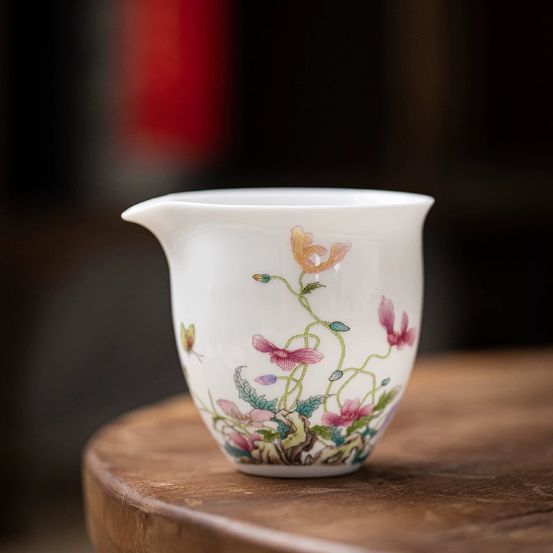 Hand-Painted-Poppy Ceramic Fairness Cup