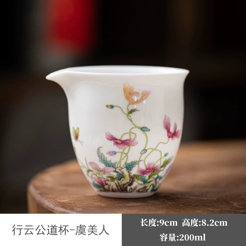 Hand-Painted-Poppy Ceramic Fairness Cup