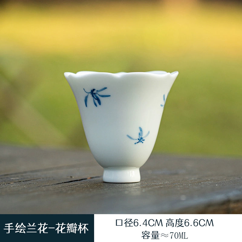 Hand-Painted Floral Teacup