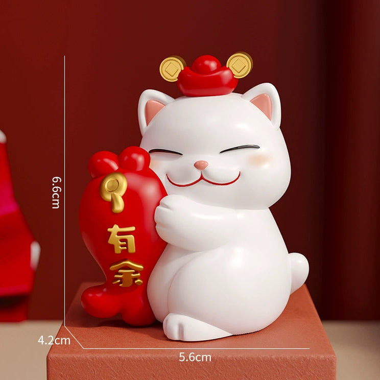 Mini Chinese Cat Ornament