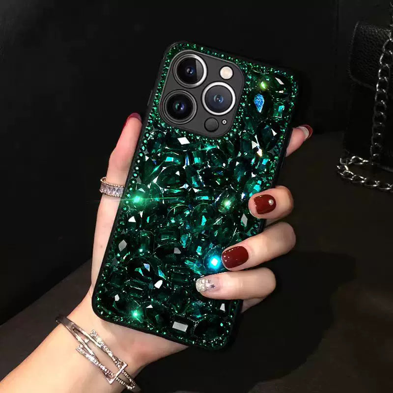 Luxury diamond-encased sparkling diamond popular drop-proof phone case