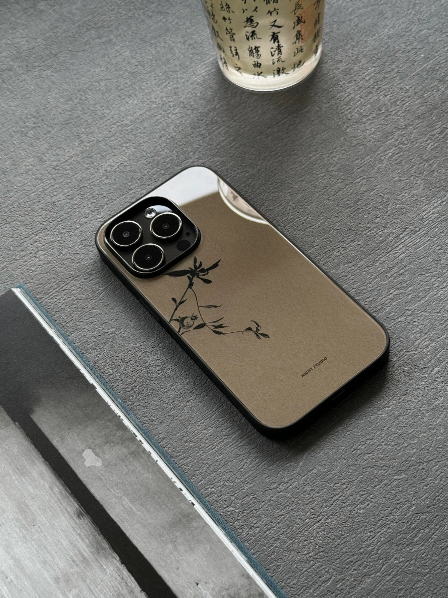Night Studio Pomegranate Branch Brown Phone Case