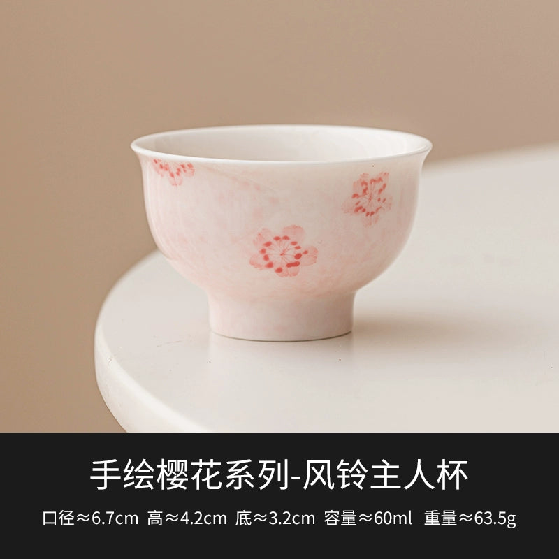 Hand-Painted-Cherry-Blossom Teacup
