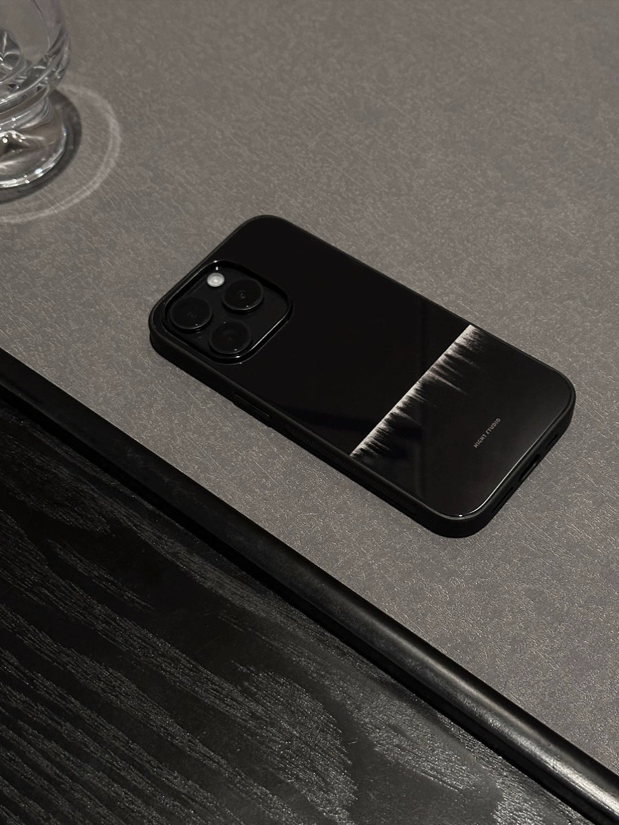 Night Studio Floating Light Art Black Phone Case