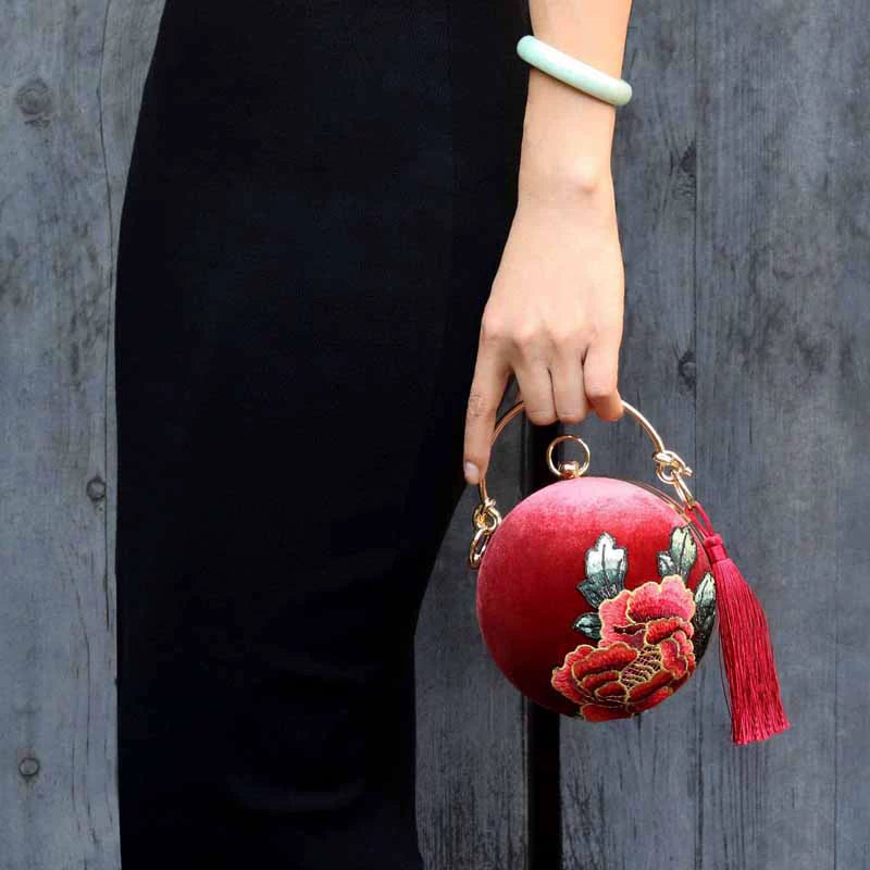 Chinese original ancient thorn shoulder handbag mini gold bag